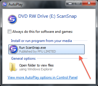 how to install scansnap manager